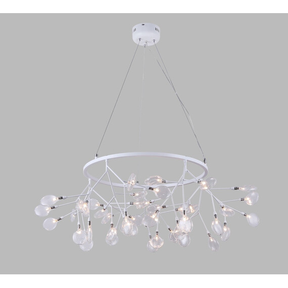 Подвесная светодиодная люстра Crystal Lux Evita SP45 D White/Transparent, фото , изображение 2